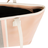 Sophisticated Mauve Stripe Tote Bag for Women